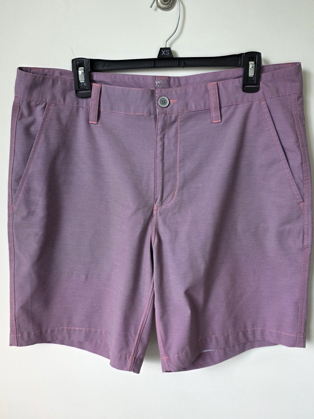 Southern Tide Men's Performance Golf Shorts Pink Stripe W35 Stretch Outdoor